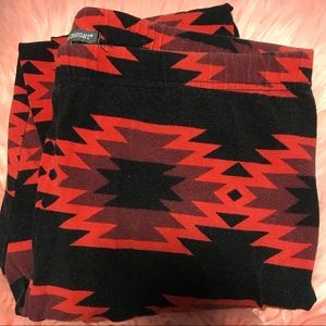Threads 4 Thought black and red tribal leggings